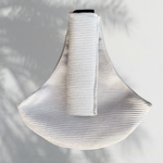 Porte-bébé Petit Marchou - Velour blanc - 9 mois à 4 ans ( max 20 KG )